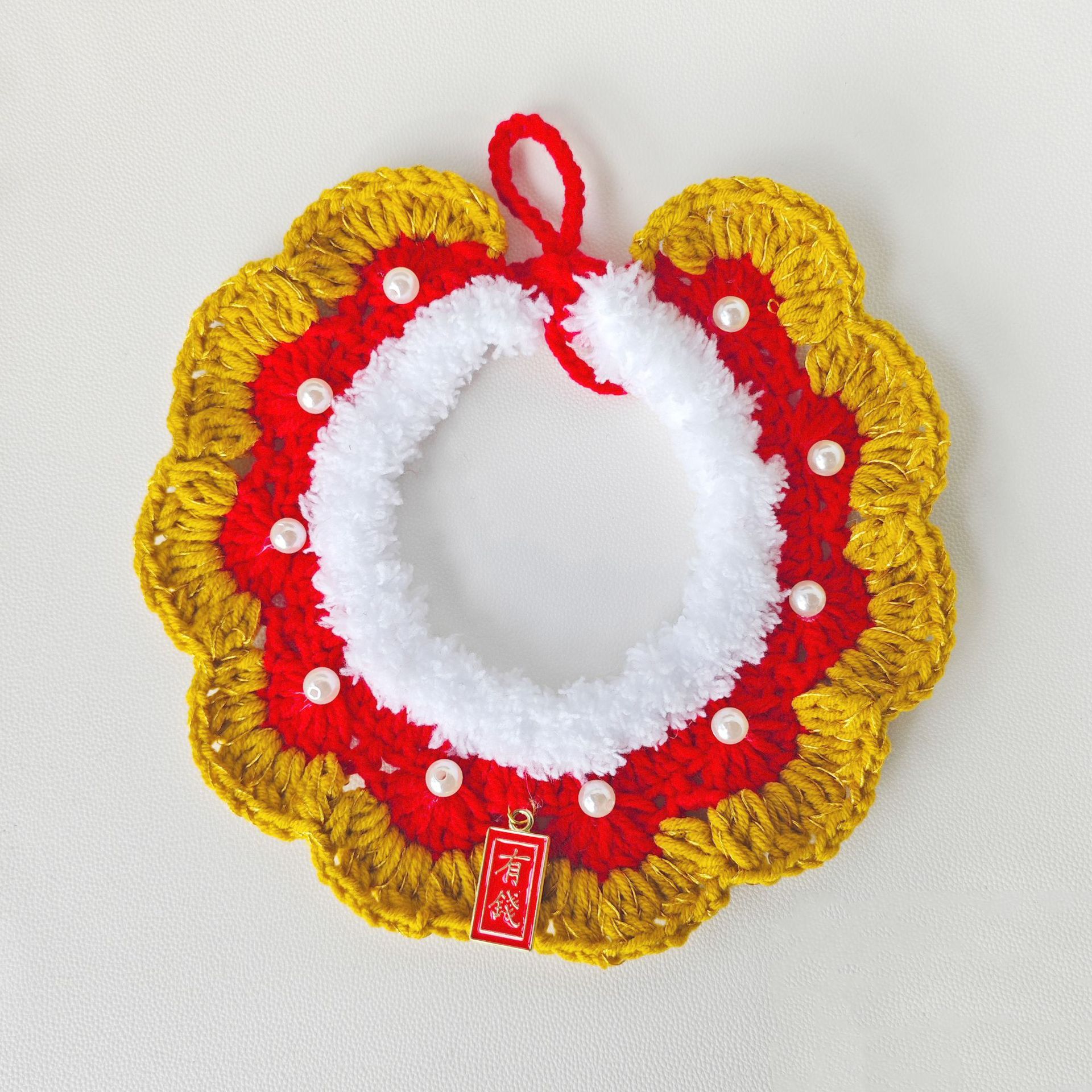 手工编织饰品围巾发带挂饰树脂奶油胶配件米珠奶油胶配饰多款混搭详情16