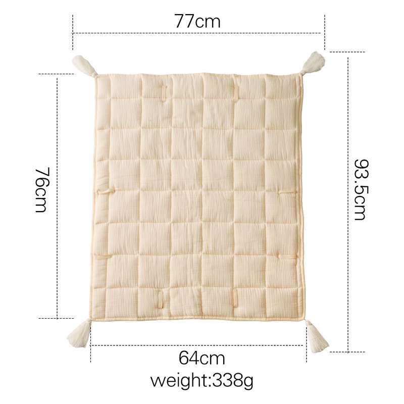 儿童爬行垫游戏垫婴幼儿材质面料流苏地垫柔顺丝滑感宝宝保护专品详情1