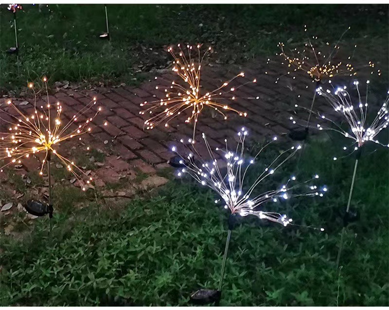 Factory wholesale outdoor decorative ground insert lights, courtyard decorative lights, lawn decorative lights, solar fireworks ground insert lights pic 4