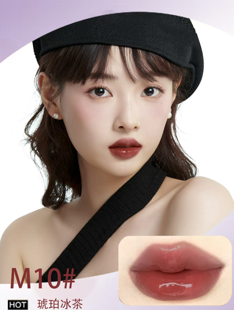 MANSLY水光镜面唇釉清透质地不易卡纹持妆显嫩显白平价唇釉学生女详情6