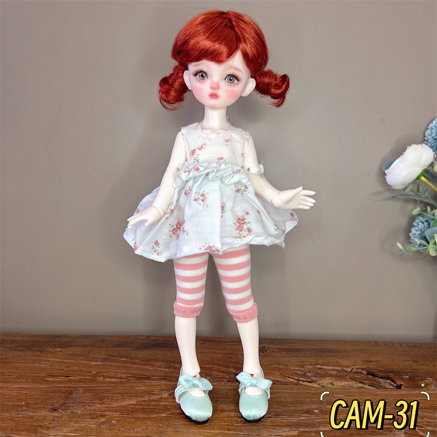 6分BJD玩偶换装衣服30厘米洋娃娃衣服森系可爱卡通洛丽塔裙子详情30