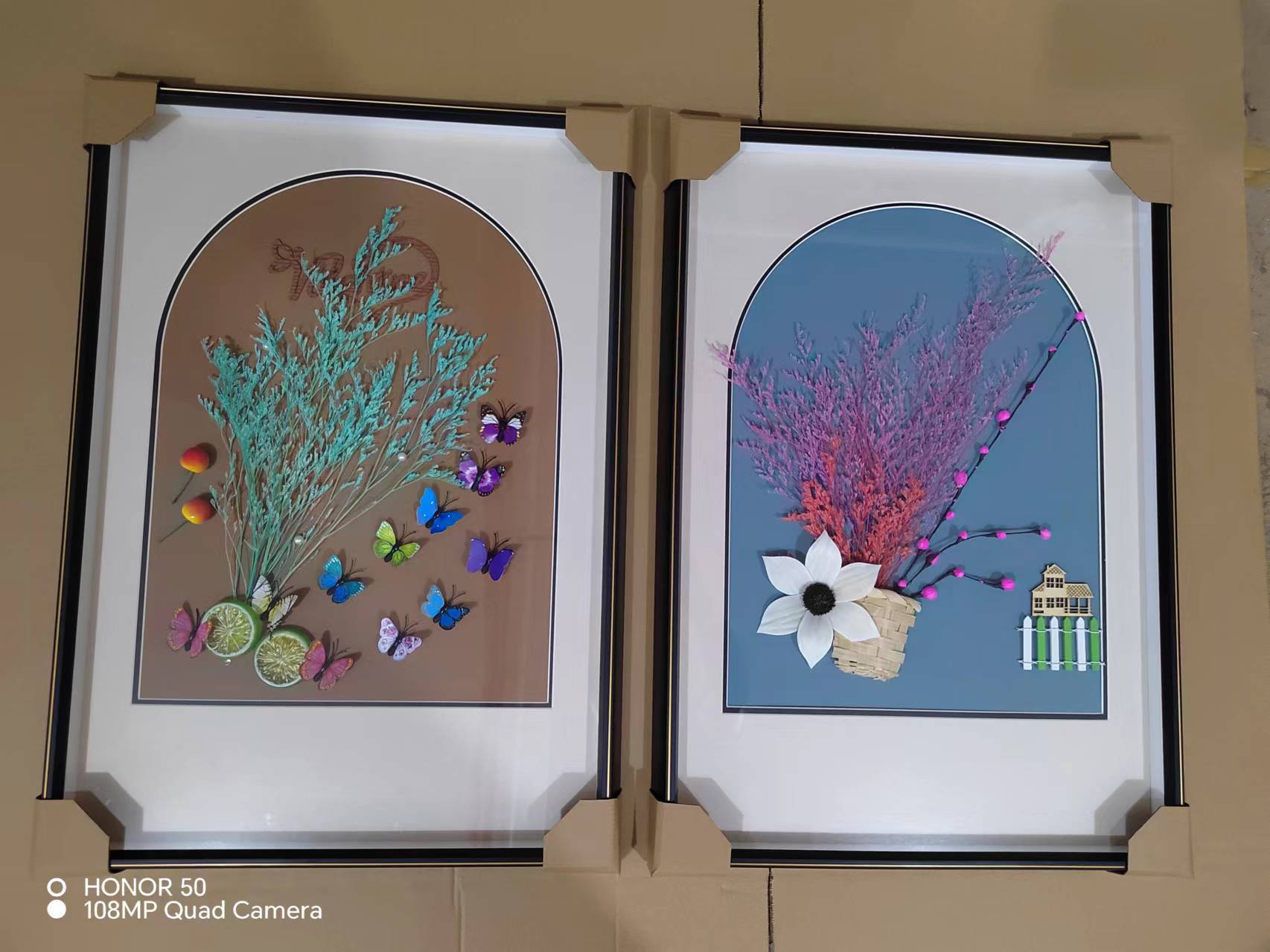 永生干花草新款装现代装饰画客厅餐厅卧室公寓宾馆壁饰 尺寸50*70详情7