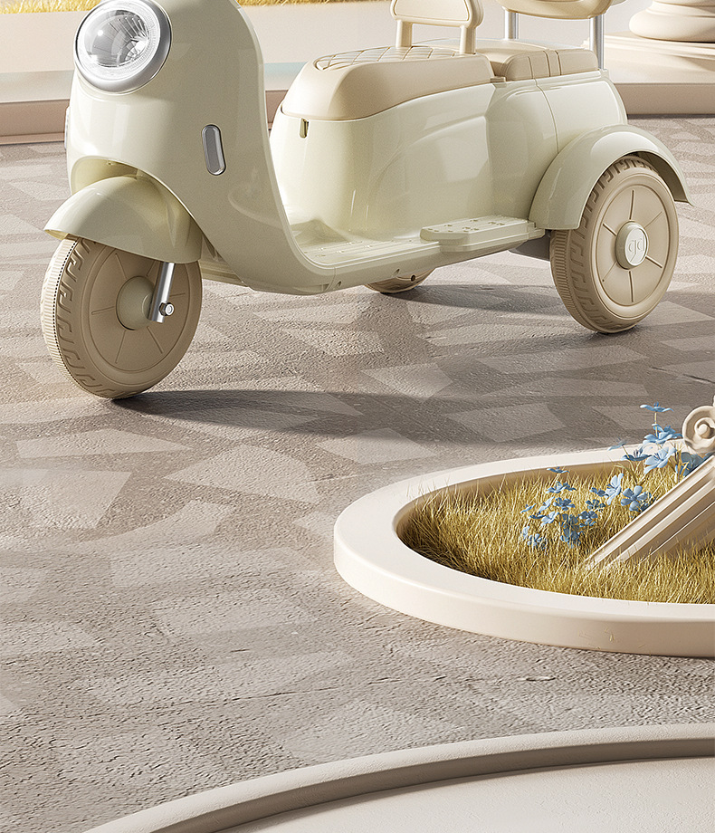 儿童电动车摩托车三轮男女电瓶车宝宝小孩可坐遥控周岁礼物玩具车详情2