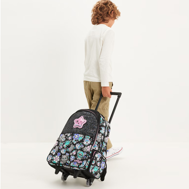 Australia nuevo Smiggle mochila de escuela primaria y secundaria gran capacidad mochila de dibujos animados para niños doble bolsa de pluma pic 23