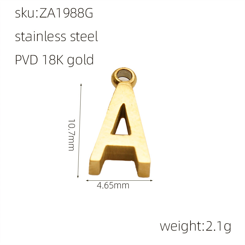 A new cross-border stainless steel necklace with 26 English letters from Europe and America, featuring a fashionable and simple letter pendant and collarbone chain pic 5