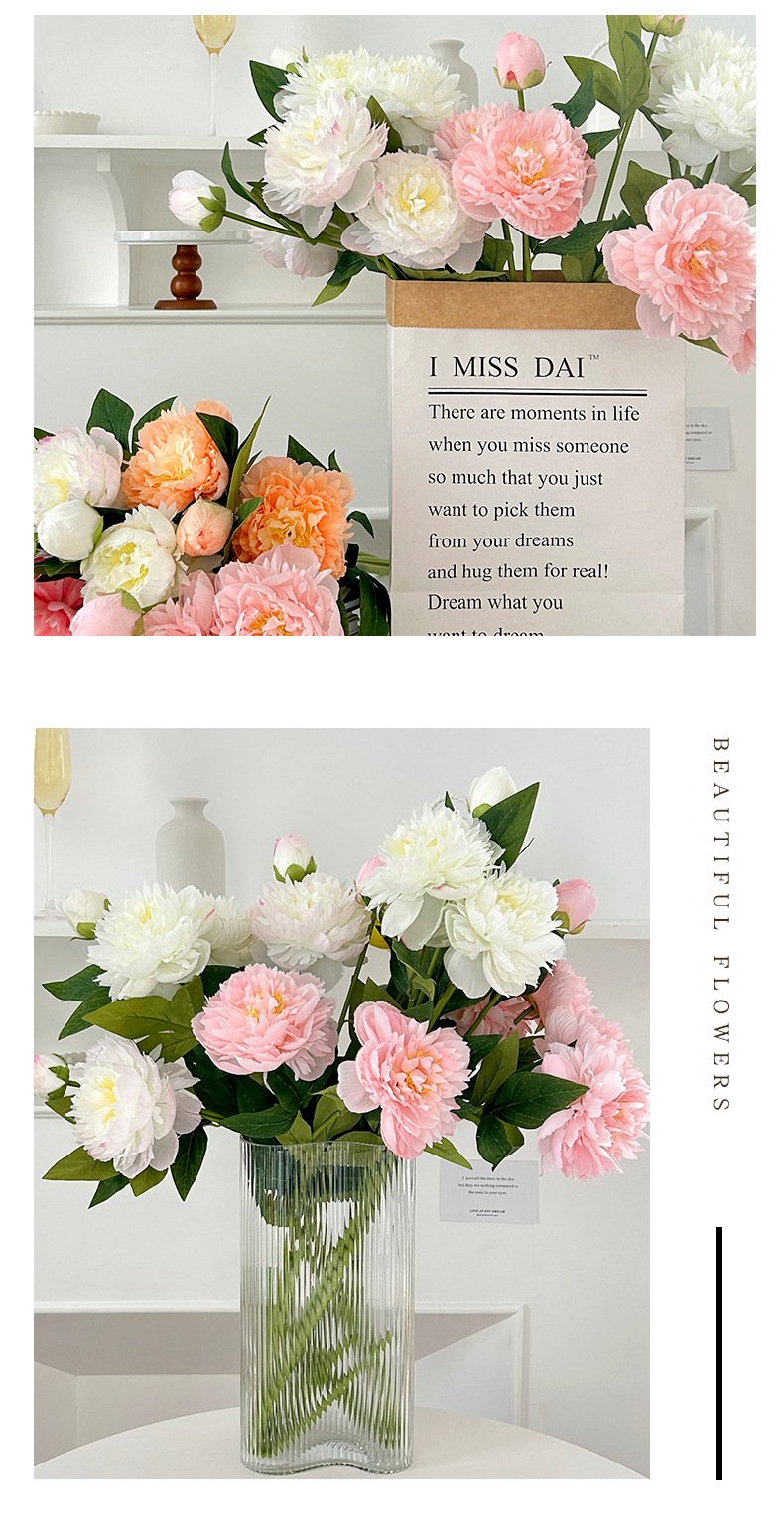 ins3头芍药牡丹仿真花家居婚庆装饰摄影道具网红露莲假花厂家批发详情11