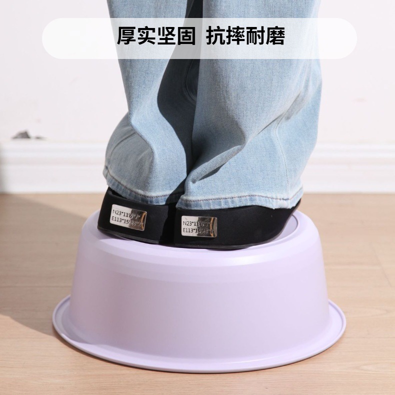 简约加厚脸盆塑料家用批发叠放泡脚洗衣服大号学生宿舍洗脸02249详情8