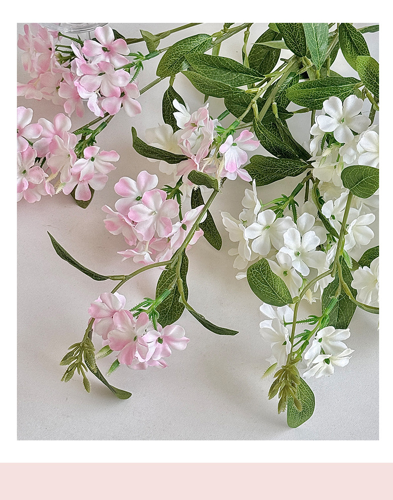 长枝雪兰花仿真花绣球假花束简约家居客厅装饰样板房摆件拍照道具详情13