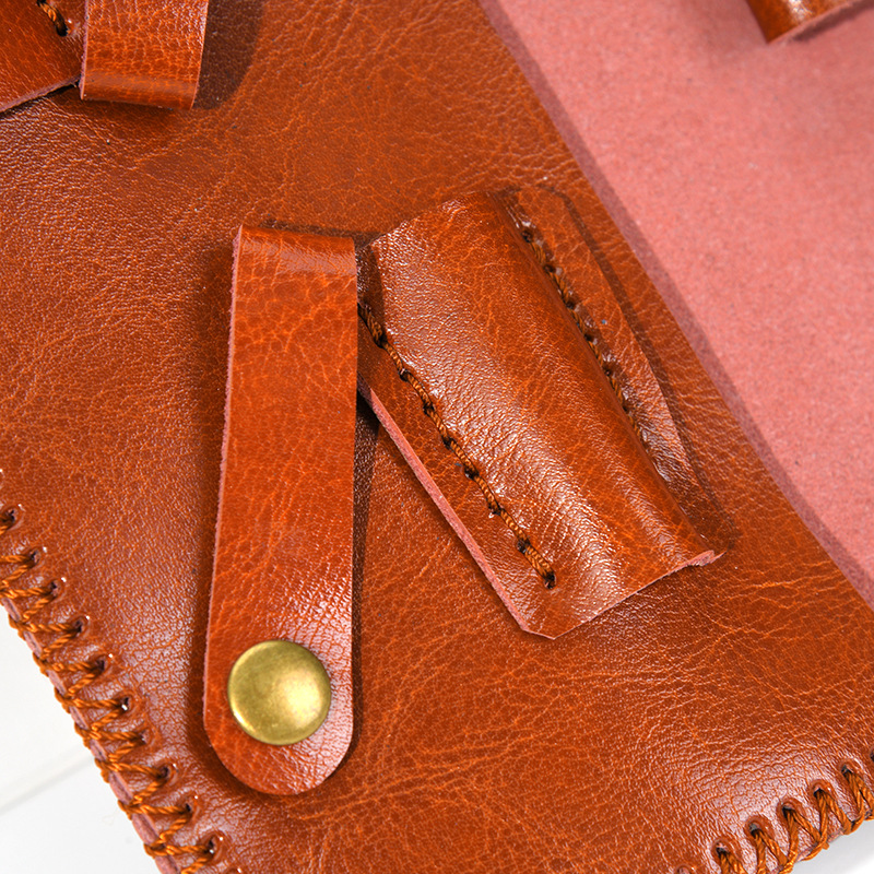 Hairstylist supplies scissors bag, genuine leather tools storage bag, hairdressing scissors bag, barber shop clipper, comb, scissors bag pic 3