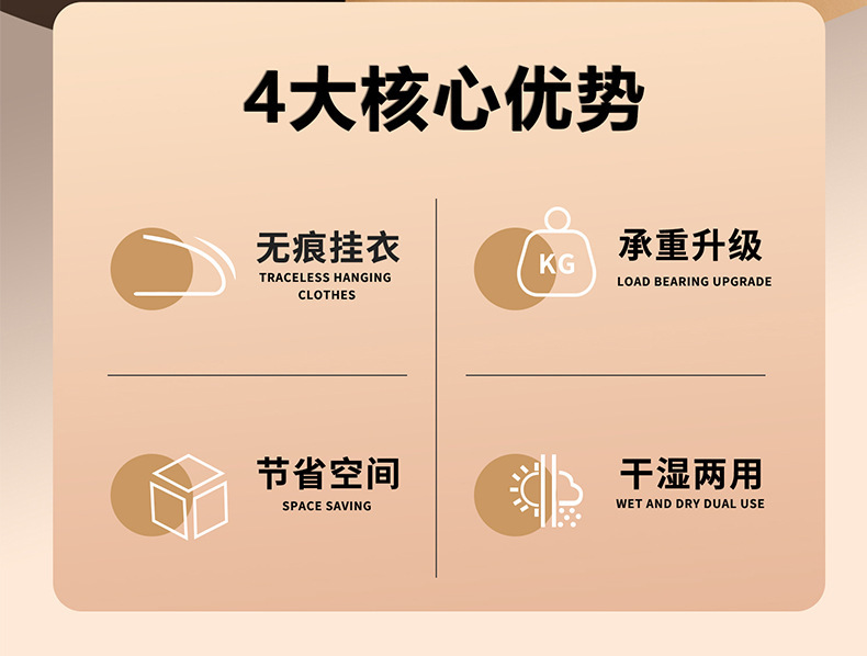 防滑衣架家用无痕加粗塑料防肩角不鼓包衣柜挂衣撑双位鱼嘴衣服架详情3
