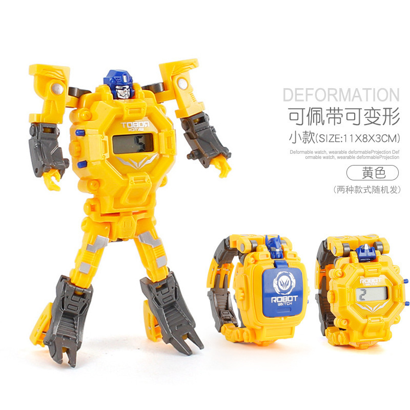 儿童变形手表电子玩具扭蛋机幼儿园礼物 趣味变形机器人电子手表详情11