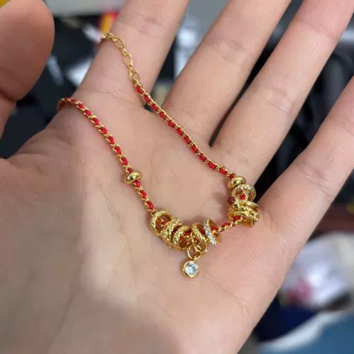 BOON*家蛇年本命年手链 小红薯爆款小众经典个性百搭铜钱红绳手链详情5