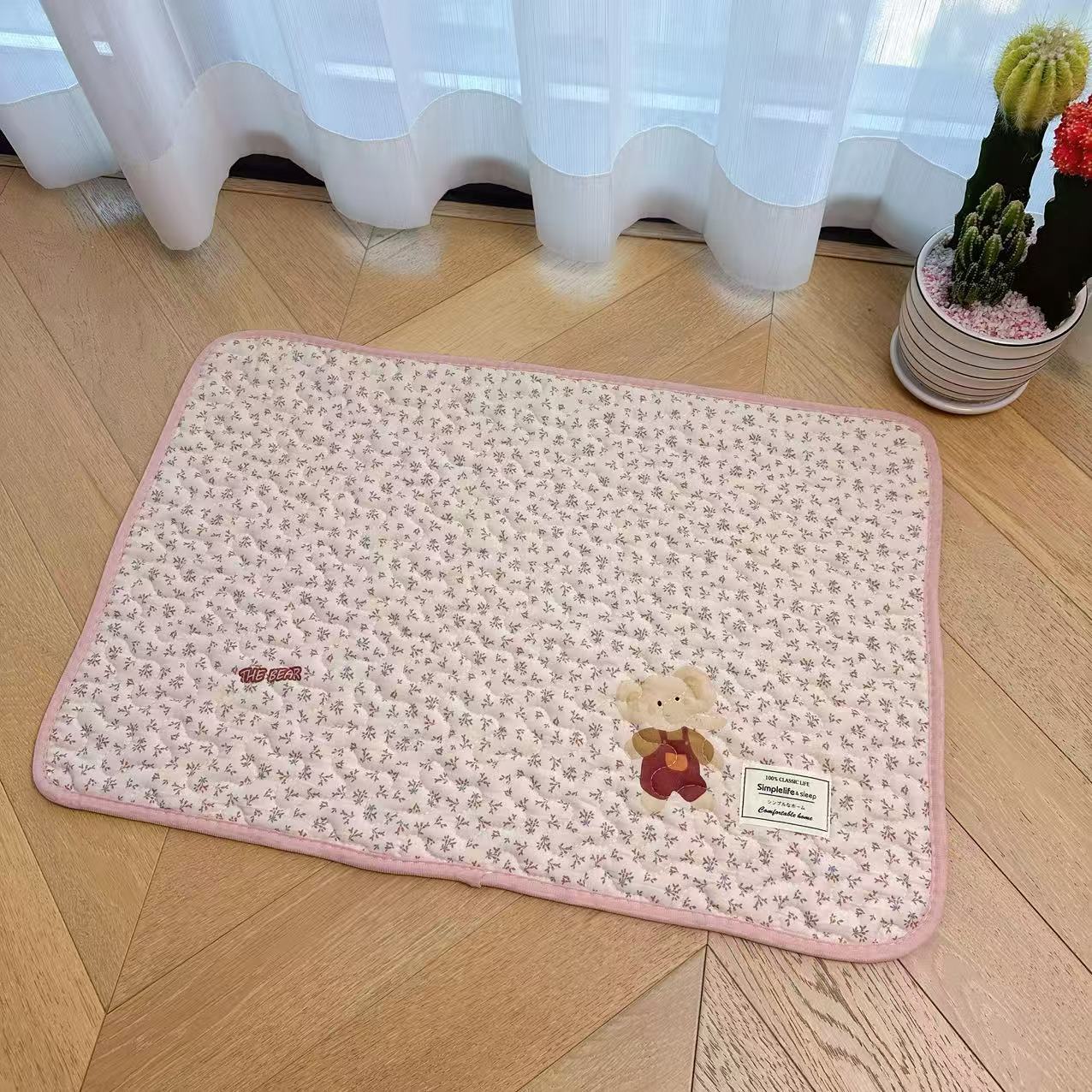 New style floor MATS, Korean-style pure cotton quilted carpet floor MATS, entrance door MATS, dust-proof floor MATS, waterproof and anti-slip pet MATS pic 15