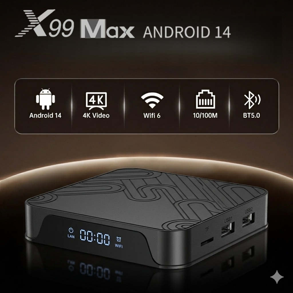 X99MAX-S外贸网络机顶盒RK3518安卓14网络盒子双频蓝牙语音遥控器详情4