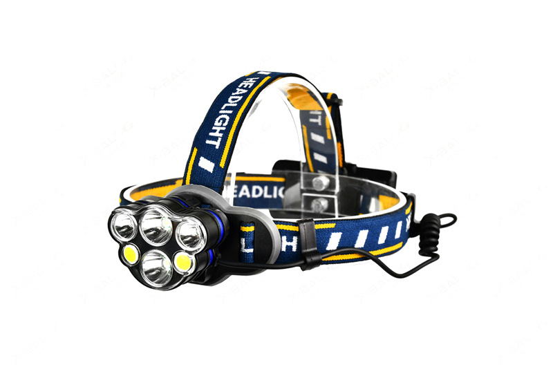 Outdoor camping night fishing lights, cycling long-range miner's lamps, lithium battery searchlights, head-mounted flashlights, LED high-intensity headlamps pic 16