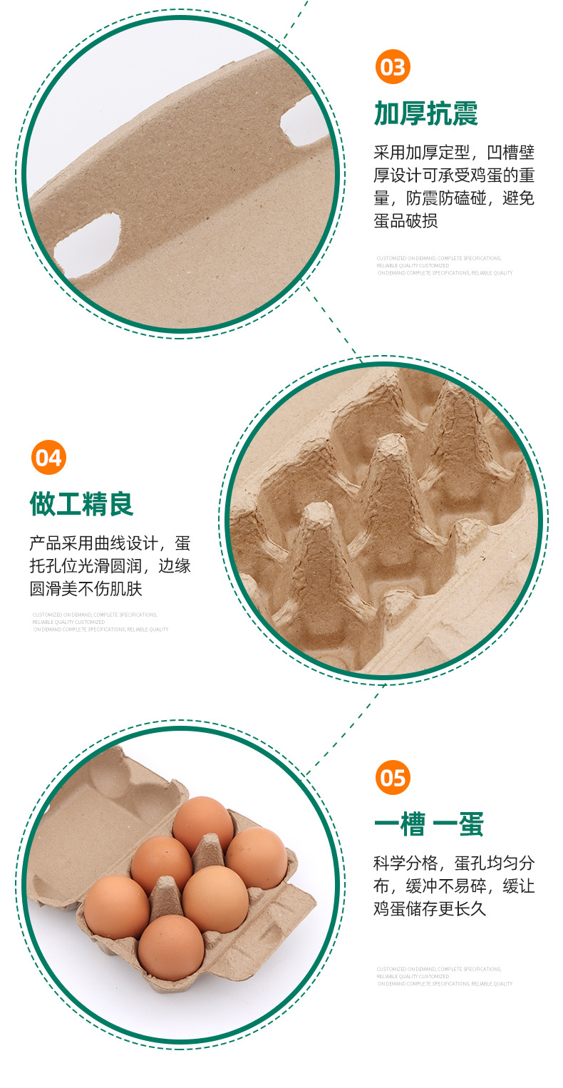 12枚纸浆蛋盒3x4蛋托纸浆模塑环保降解土鸡蛋柴鸡蛋洋鸡蛋笨鸡蛋详情6