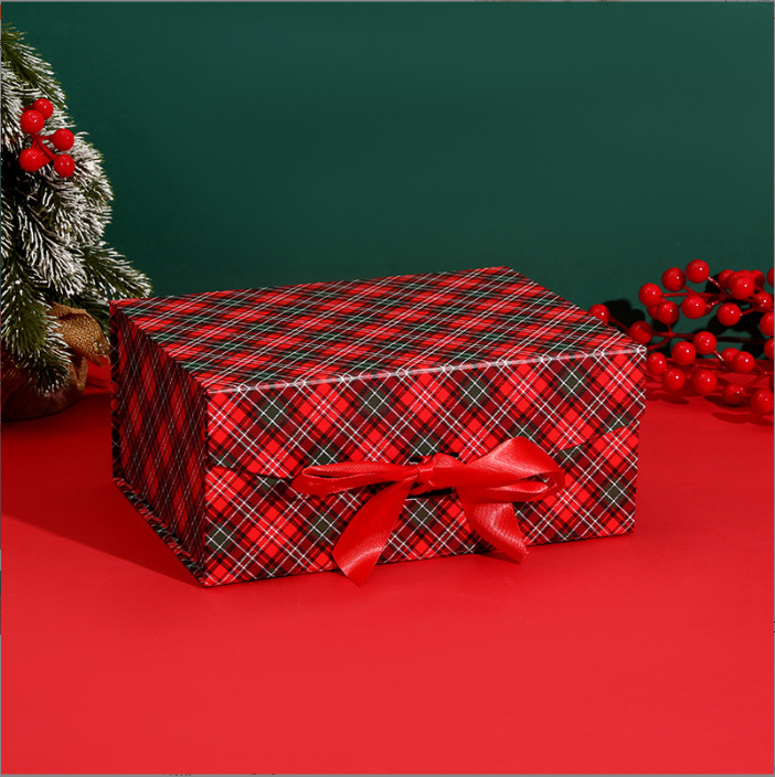 圣诞节磁吸折叠礼盒平安夜高级礼物盒装饰空盒圣诞包装盒批发礼盒详情14