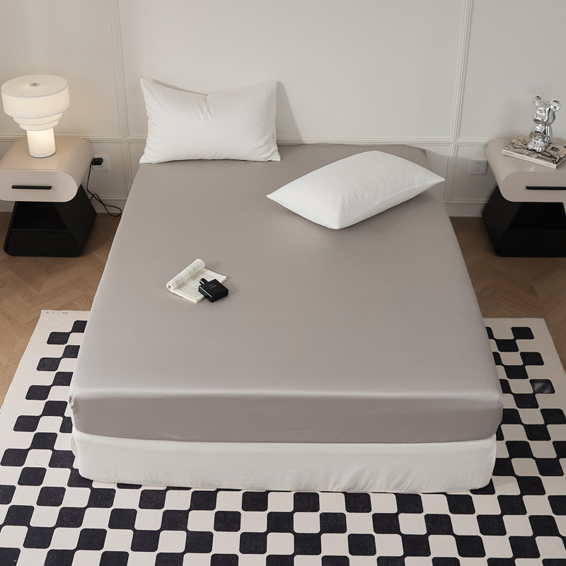 Single-piece quilt cover, pure cotton long-staple cotton bed sheet, bed cap, oversized quilt cover, skin-friendly single and double solid color bedding pic 98