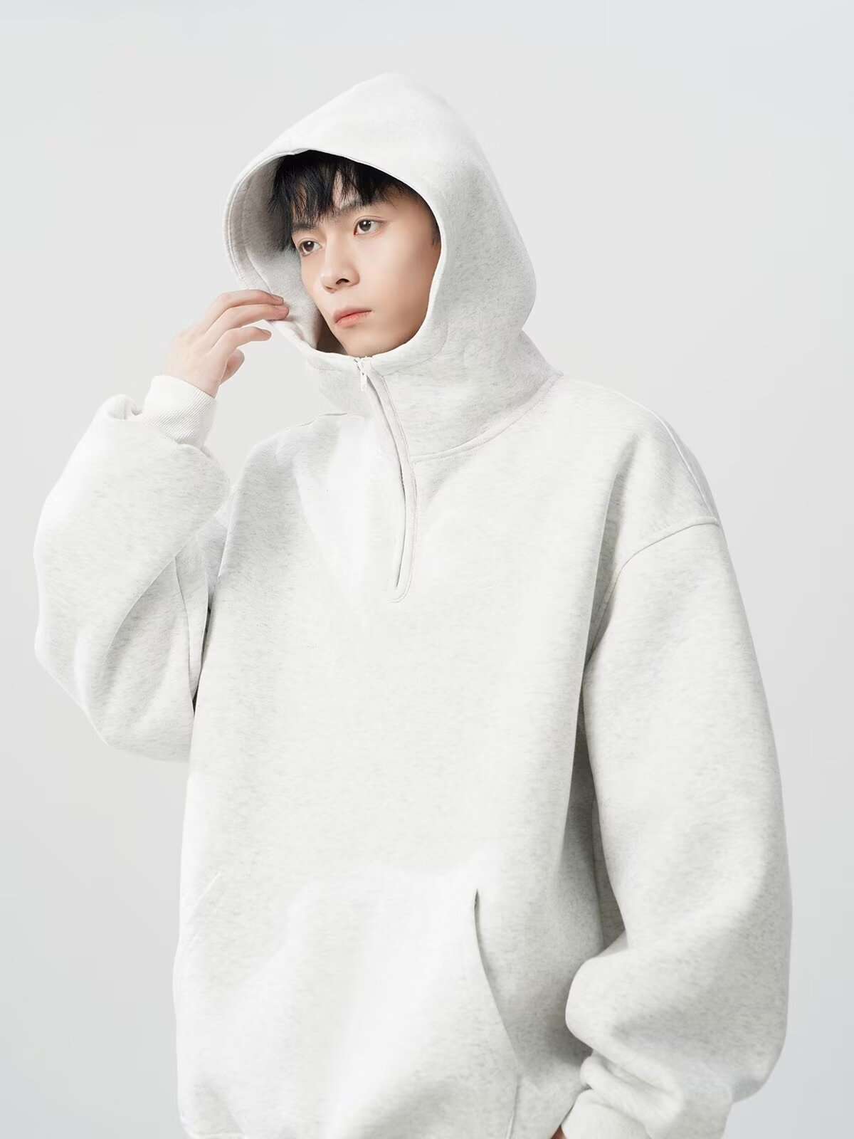  oversize casual versatile top fashion men's hoodie详情11