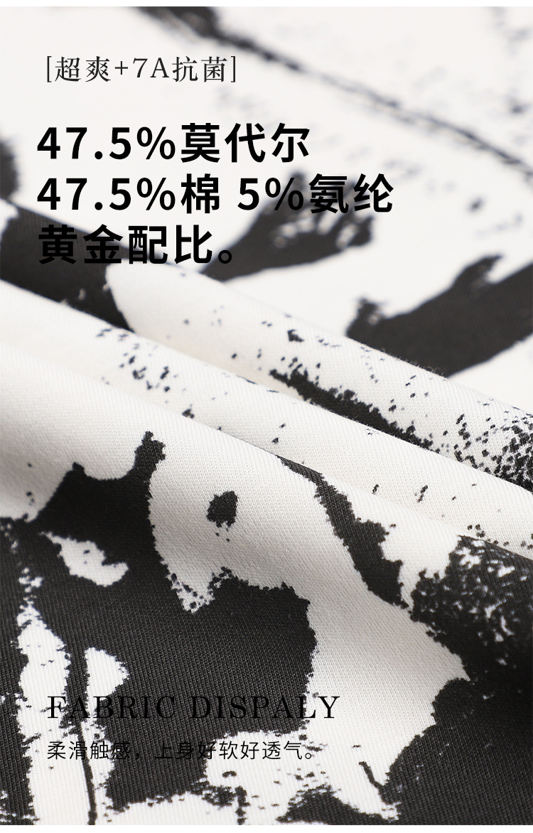 厂家新款春夏莫代尔棉亲肤睡裙女双口袋可外穿家居服7A级抑菌面料详情2