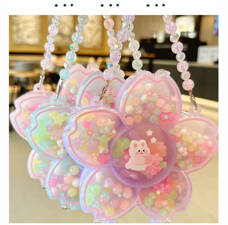 新国风儿童饰品礼盒diy彩珠手链项链套盒 孩童幼儿园手工制作玩具详情8