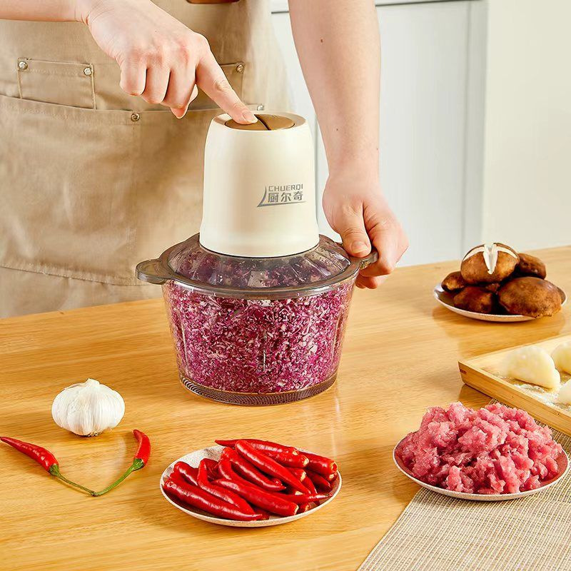 Meat grinder, household electric multi-functional small vegetable grinder, food processor, large-capacity all-in-one dough mixer, kitchen auxiliary food machine pic 4