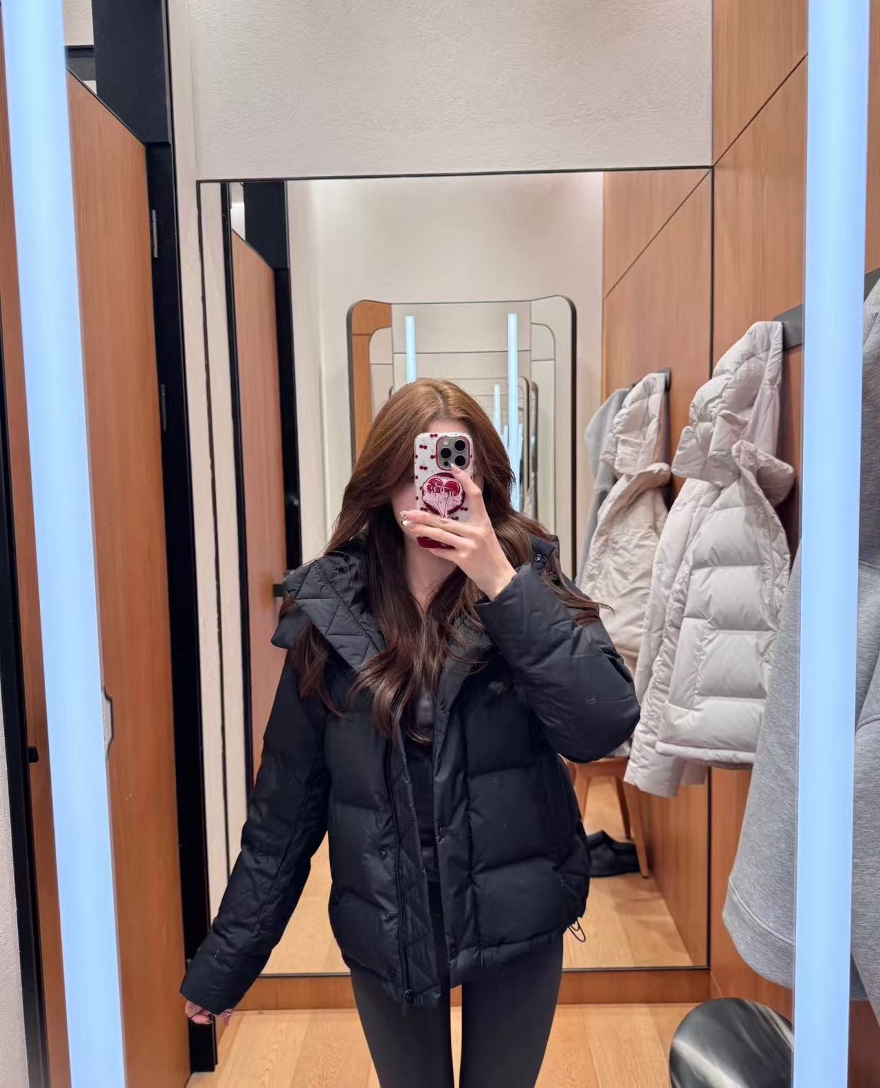 lulu同款泡芙五格杜邦三防可溯源90白鸭绒羽绒服女短款防寒面包服详情20