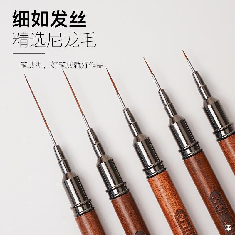 美甲超长超细针管型拉线笔檀木杆极细画花彩绘拉线条勾线水彩晕染详情7