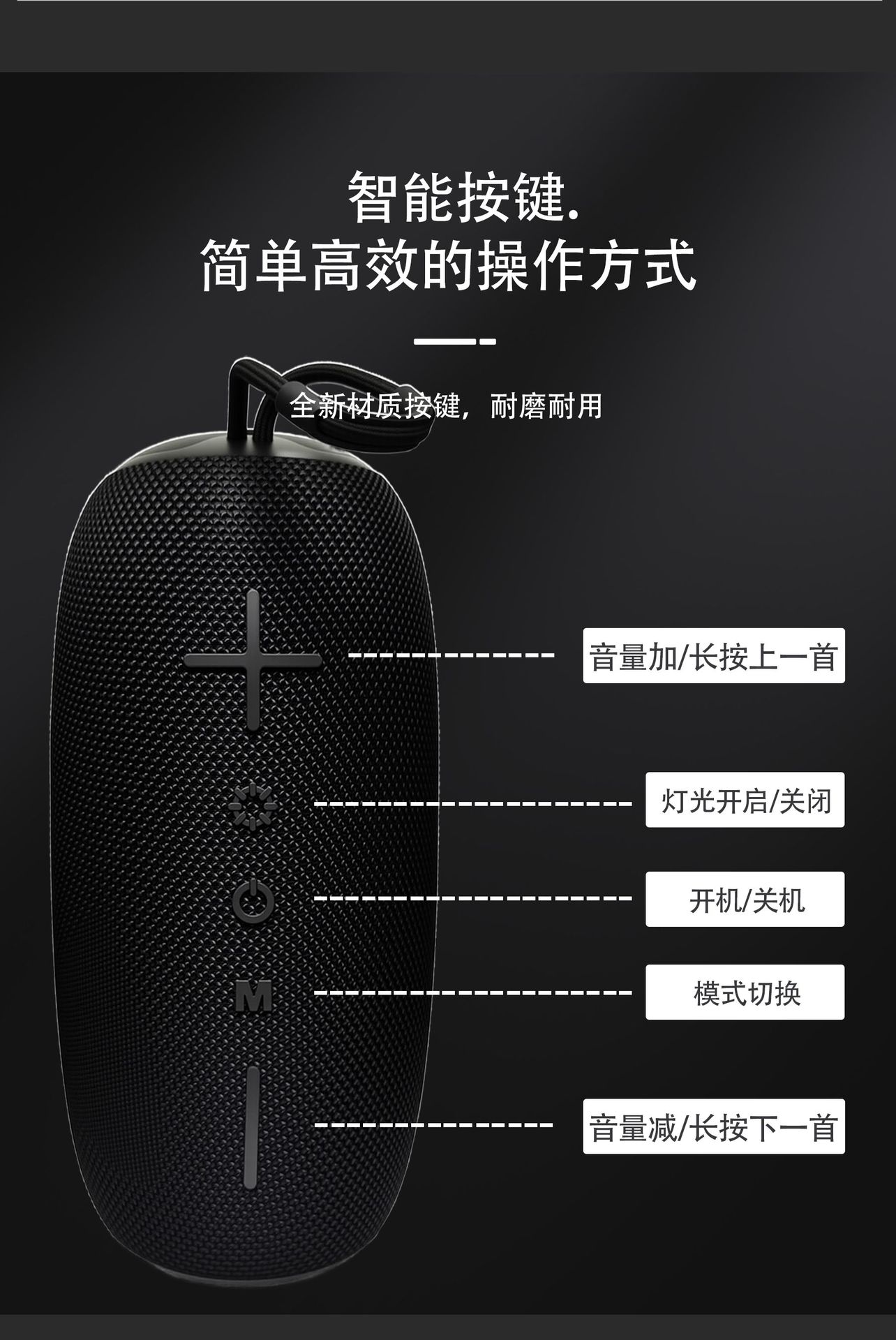 825 Bluetooth speaker, Cool RGB ambient light, outdoor portable handle, cross-border bestseller, waterproof desktop mini speaker pic 16