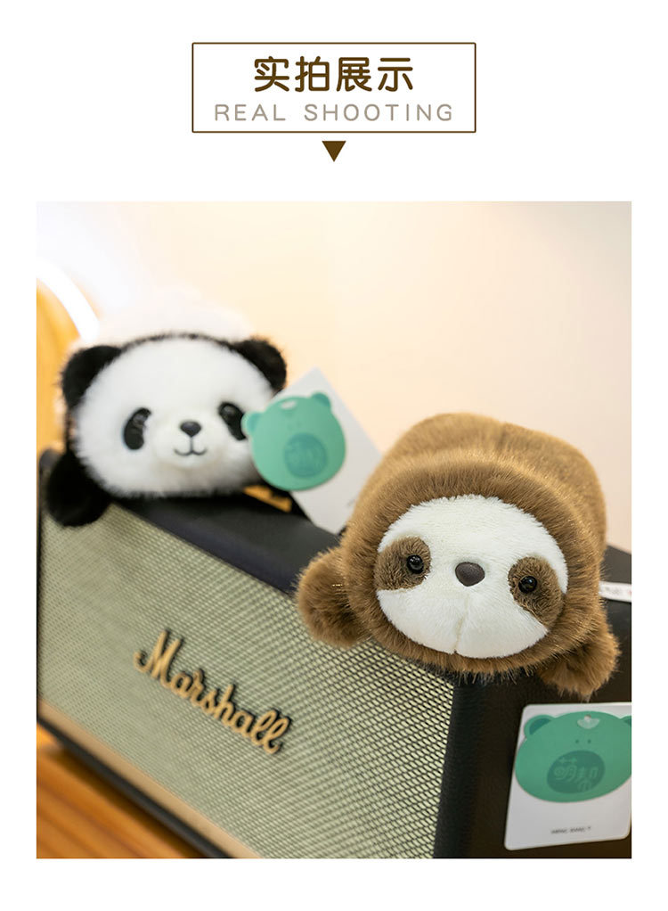 Wholesale of stuffed panda plush toys, scented brown bear palm treasure, wedding scattering powder rabbit, office sloth desk decoration pic 7