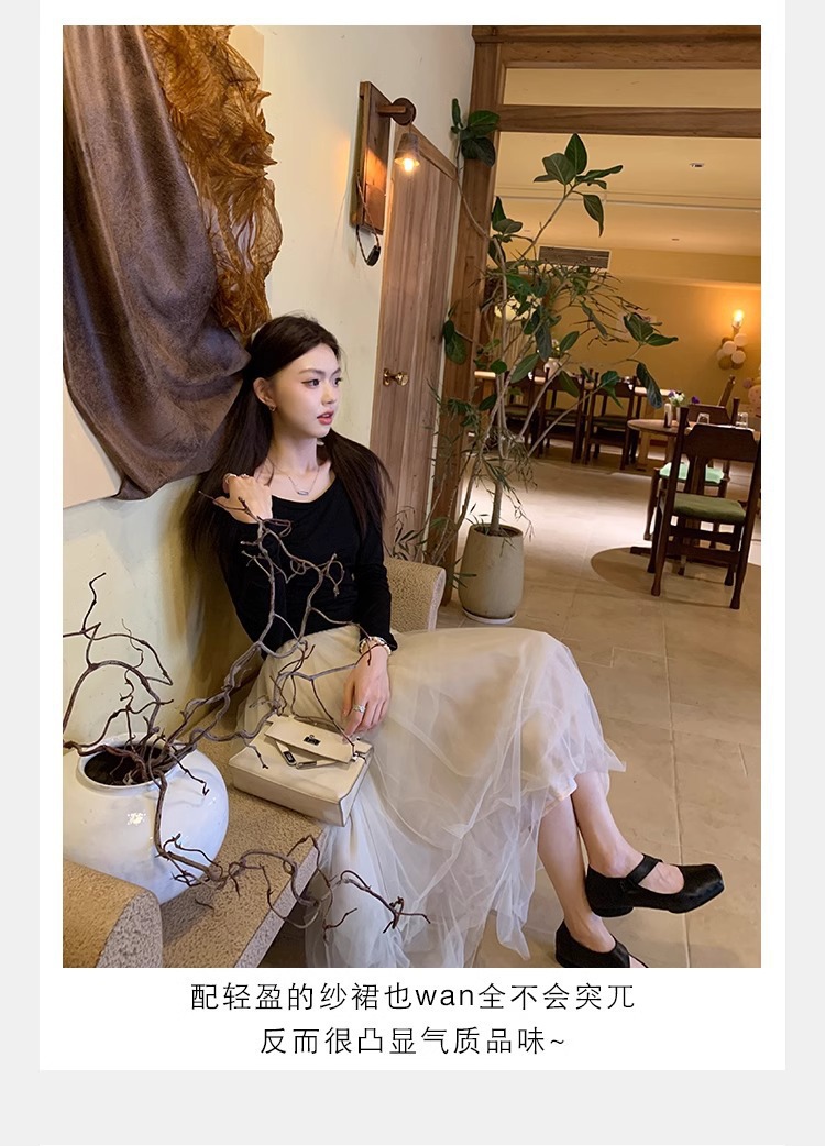 软羊皮~法式方头粗跟玛丽珍鞋女秋复古猪鼻子芭蕾鞋女小皮鞋单鞋详情28