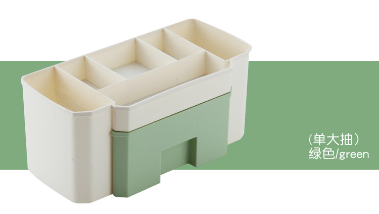 Pull-out cabinet desktop storage box, cosmetics, facial masks, lipsticks, skin care products compartments, plastic storage box, home organization box pic 15