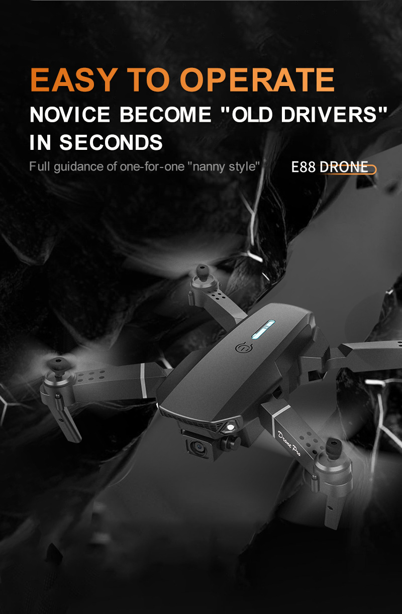 跨境E88&E99无人机遥控飞机工厂批发儿童玩具四轴飞机高清长续航详情14