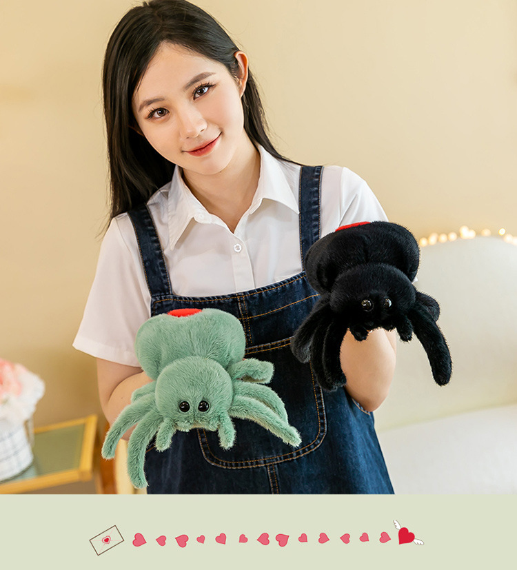 Best-selling cross-border Lucas simulation spider plush toy, doll, and small gift for festive atmosphere and prank pic 16