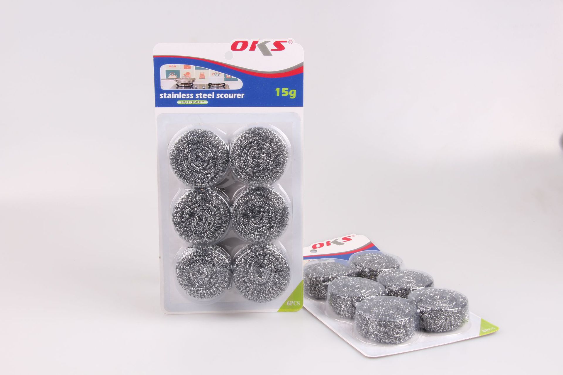 家用钢丝球不锈钢清洁球锅刷洗碗刷钢丝球厨房洗碗清洁球OKS详情7