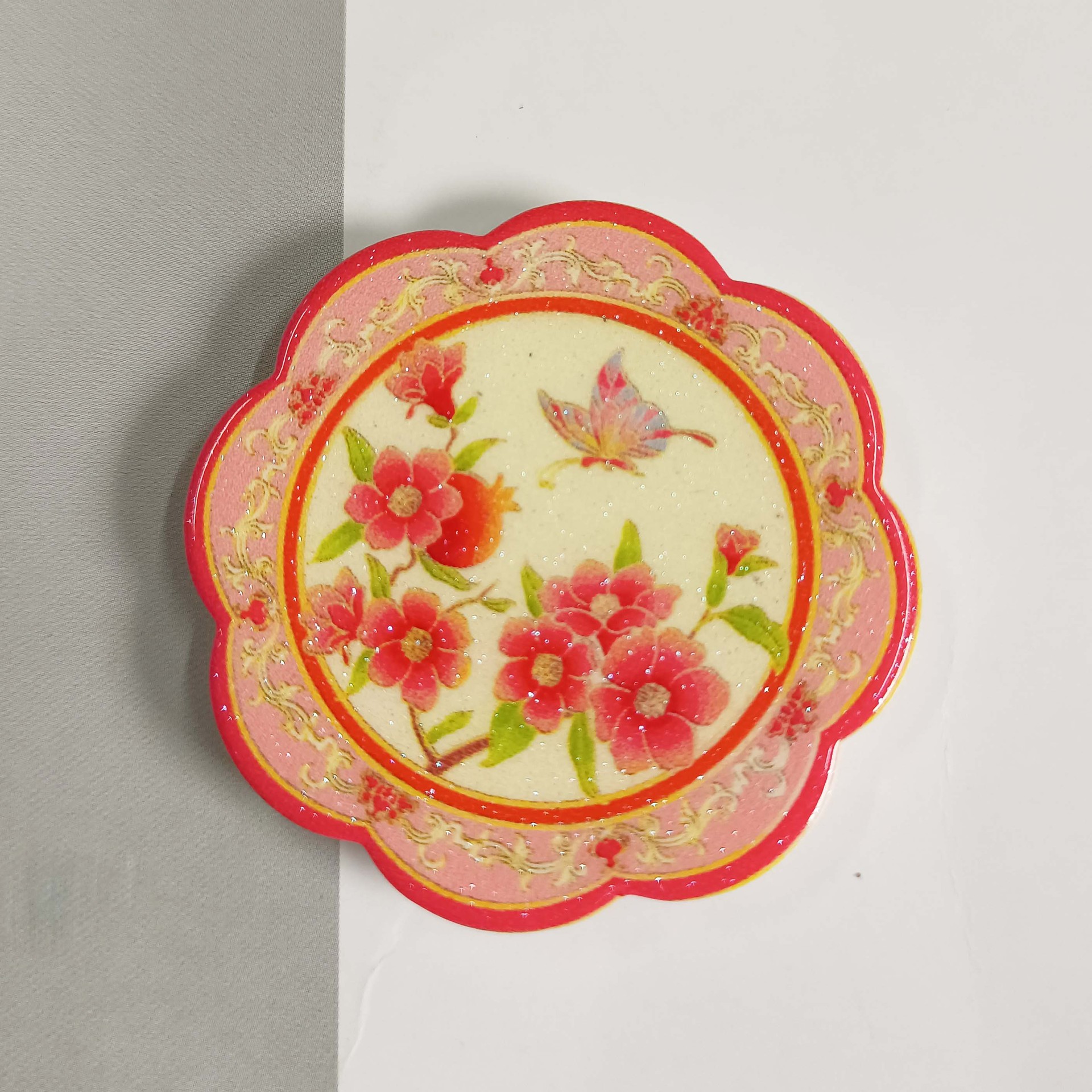 Chinese retro-style simulation plate, afternoon tea cake, dessert tray, food toy mini version model display accessory pic 7