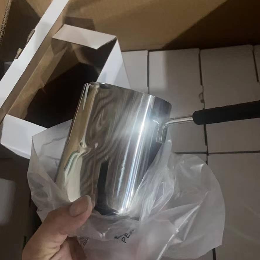 Fancy milk pot, stainless steel thickened baby food pot, baby cooking, mini deep pot, coffee cup, hot milk cup, pointed mouth milk cup pic 2
