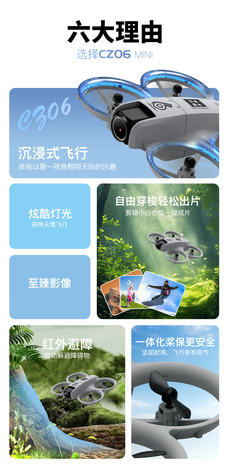CZ06 Cross-border bestseller New drone aerial photography high-definition professional aircraft toy remote control aircraft gift Electronic adjustment pic 2