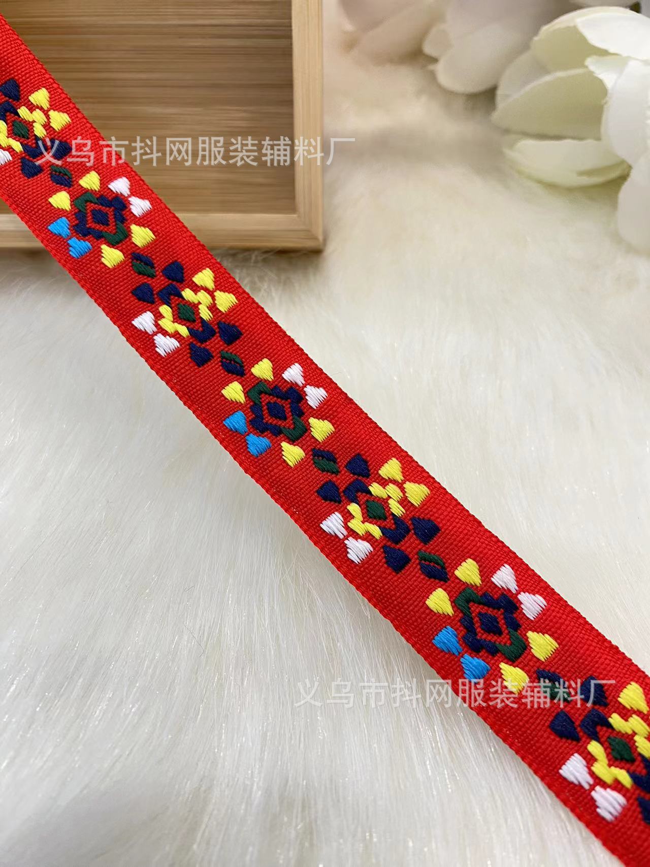 2.5--3.0cm estilo étnico jacquard bordado correas rendimiento accesorios de ropa caja de regalo cinta de embalaje pic 7
