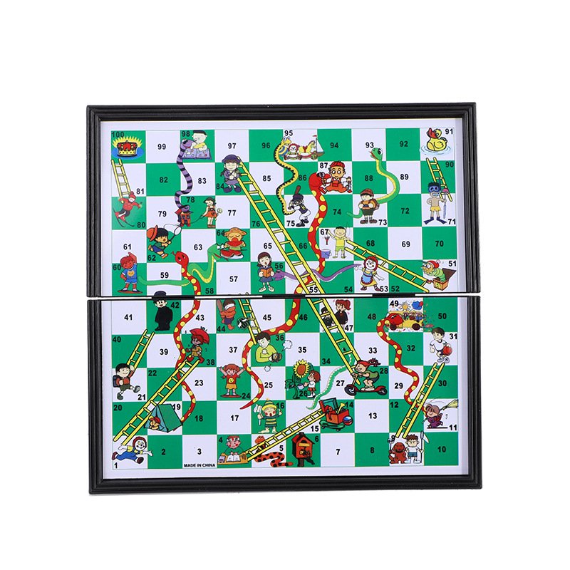 益智游戏亲子蛇棋休闲桌游玩具磁性折叠3D蛇梯棋便携式SNAKEGAME详情3
