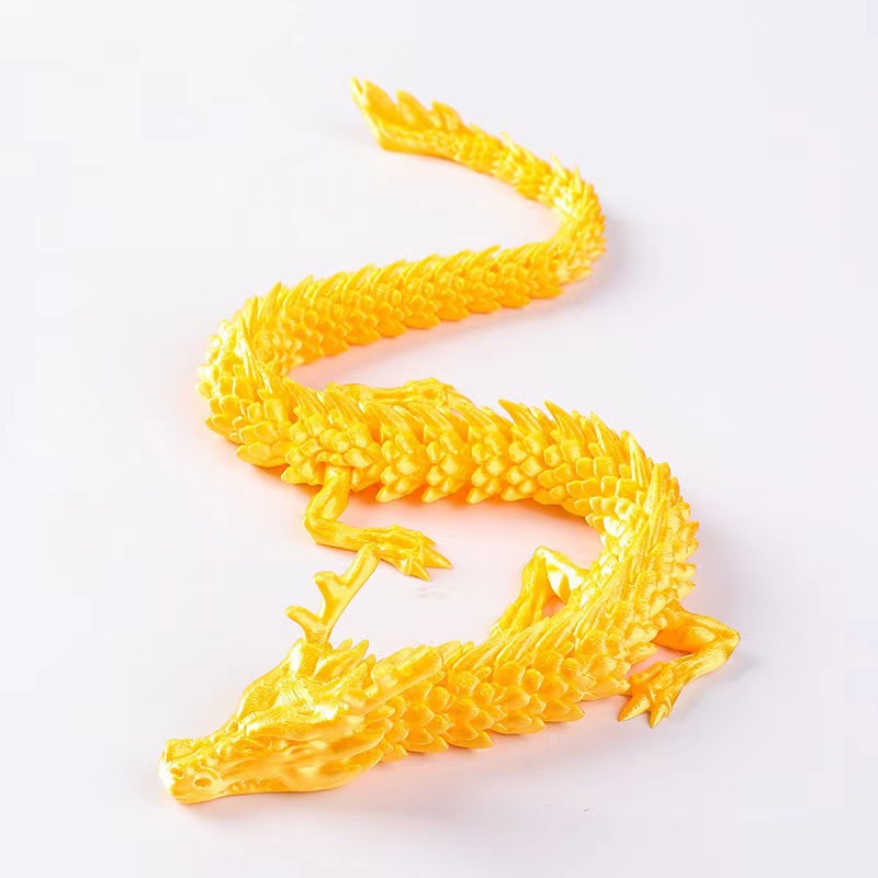 3D关节中国龙打印创意摆摊儿童玩具手办创意摆件礼物汽车装饰可动详情4