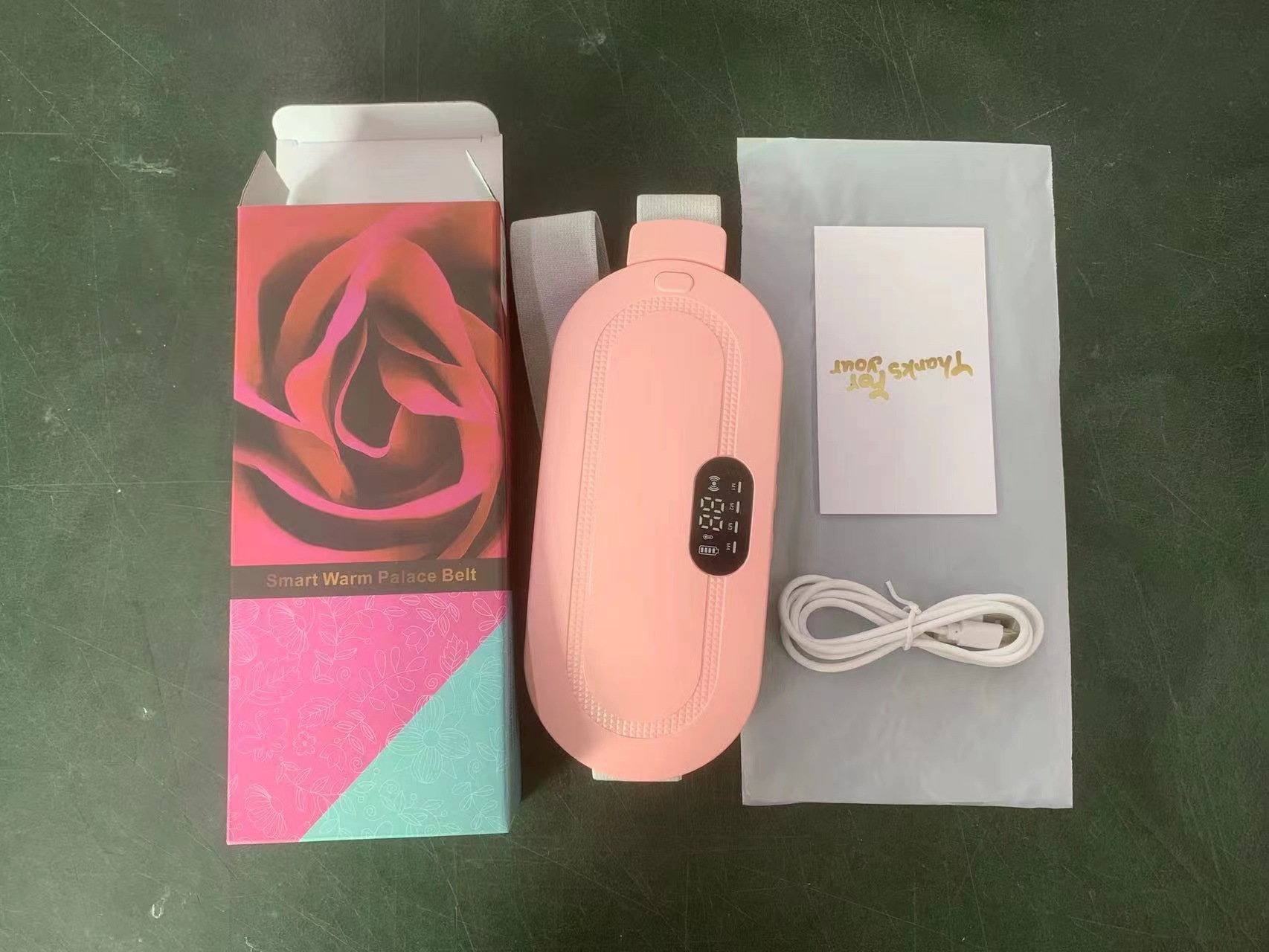 跨境热销加热暖宫宝暖宫腰带大姨妈神器护腰震动按摩仪缓解痛经详情1