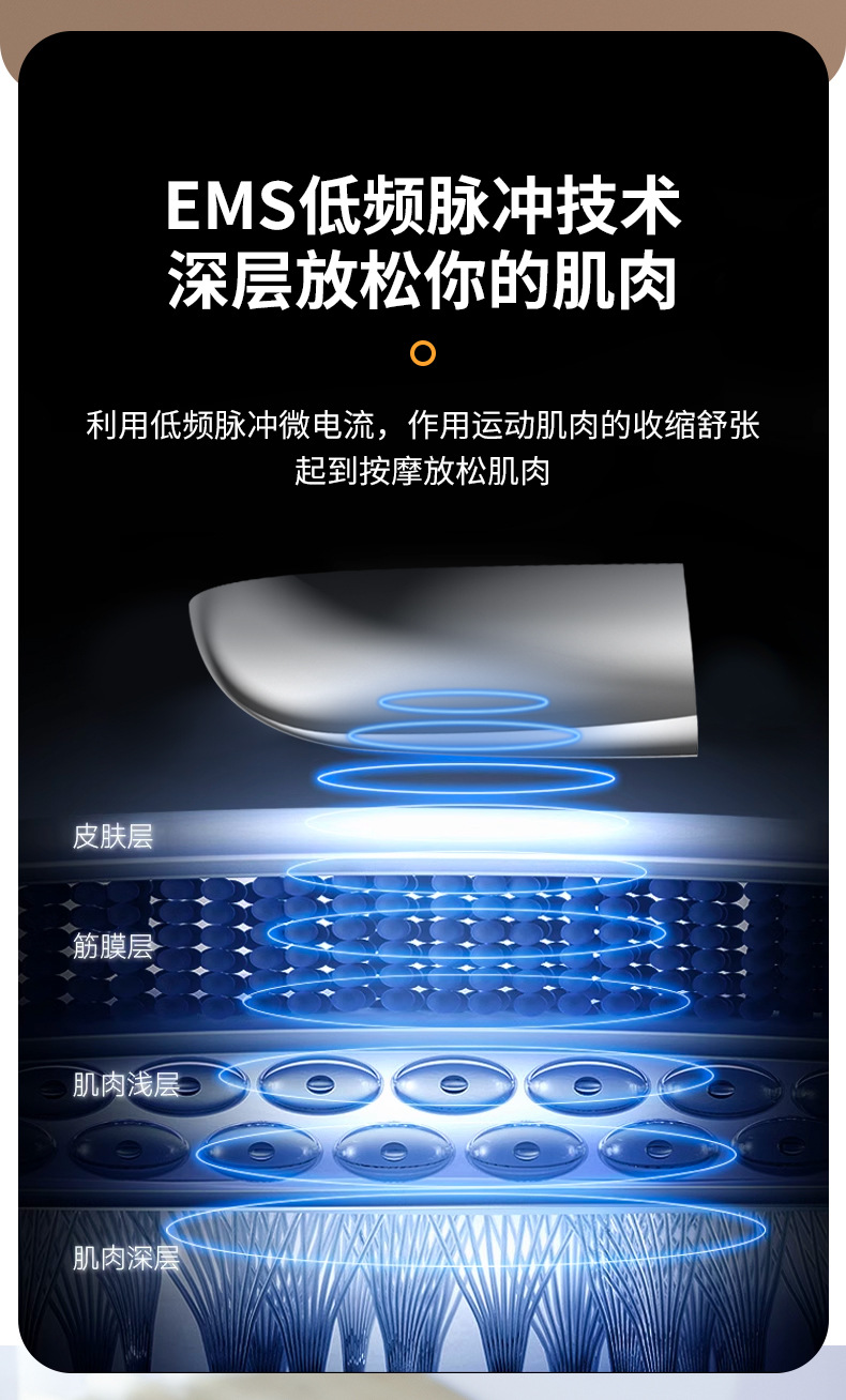 脉冲按摩仪电流按摩恒温热敷多档位调节手部按摩全身按摩详情6