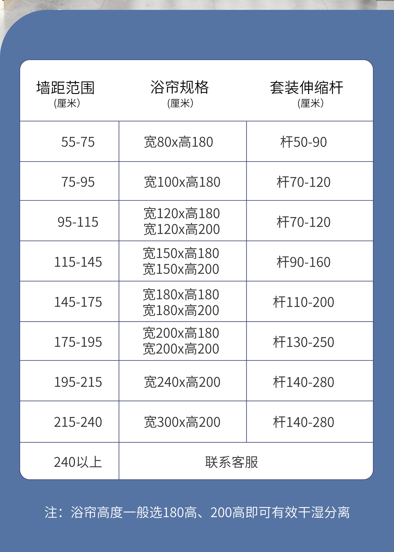 纯色加厚浴室防水帘卫生间浴帘套装免打孔酒店宿舍洗澡帘窗帘门帘详情16