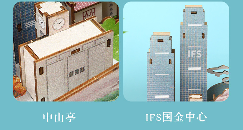 Shengtai 3D jigsaw puzzle, diy model assembly, popular scenic spot, Changsha music box, gift wholesale pic 7