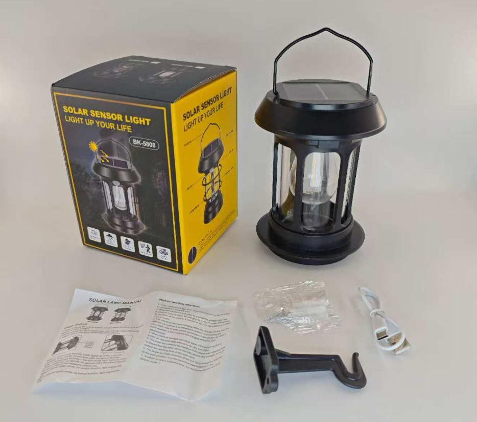 太阳能防水便携户外马灯手提灯氛围露营灯庭院多功能感应灯壁灯详情16