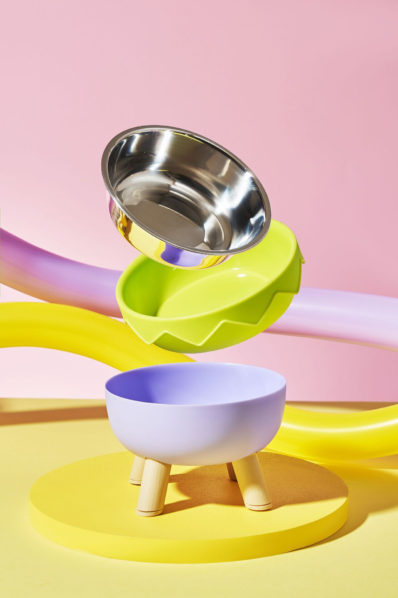 Pet bowl, high-legged cat bowl, dog bowl, cat food bowl, dog bowl, rice bowl, water bowl, cat single bowl, stainless steel bowl for protecting the cervical vertebrae pic 13