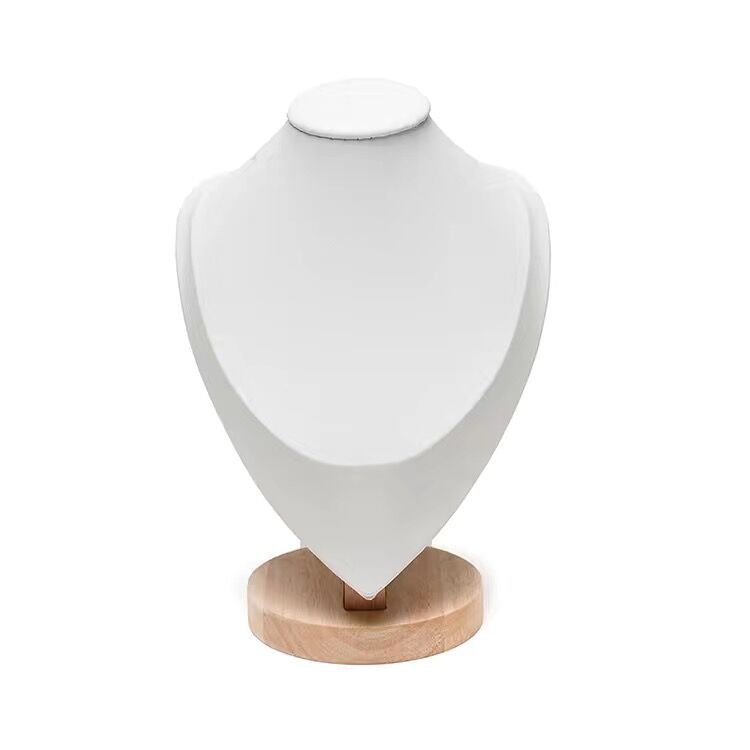 Guiwa solid wood model portrait necklace display stand, jewelry stand, accessory stand, necklace pendant display and storage pic 16