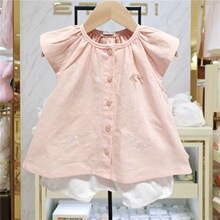 Summer new navy collar striped short-sleeved shirt and shorts two-piece set for boys, stylish MS530701 pic 6