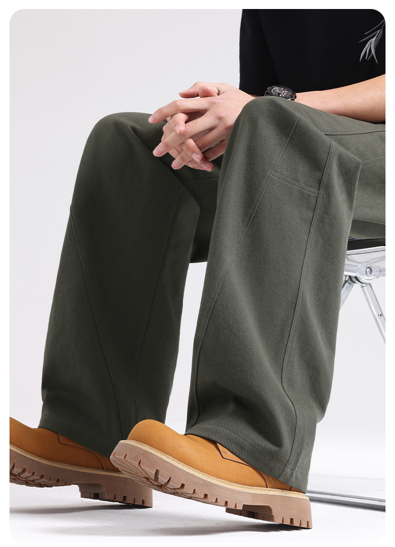 纯棉工装裤男2025秋冬宽松运动卫裤男士直筒休闲长裤冬季加绒裤子详情24